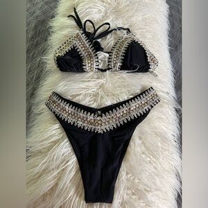 Miss bikini 👙 luxe from Victoria secret embroidery on gold tones